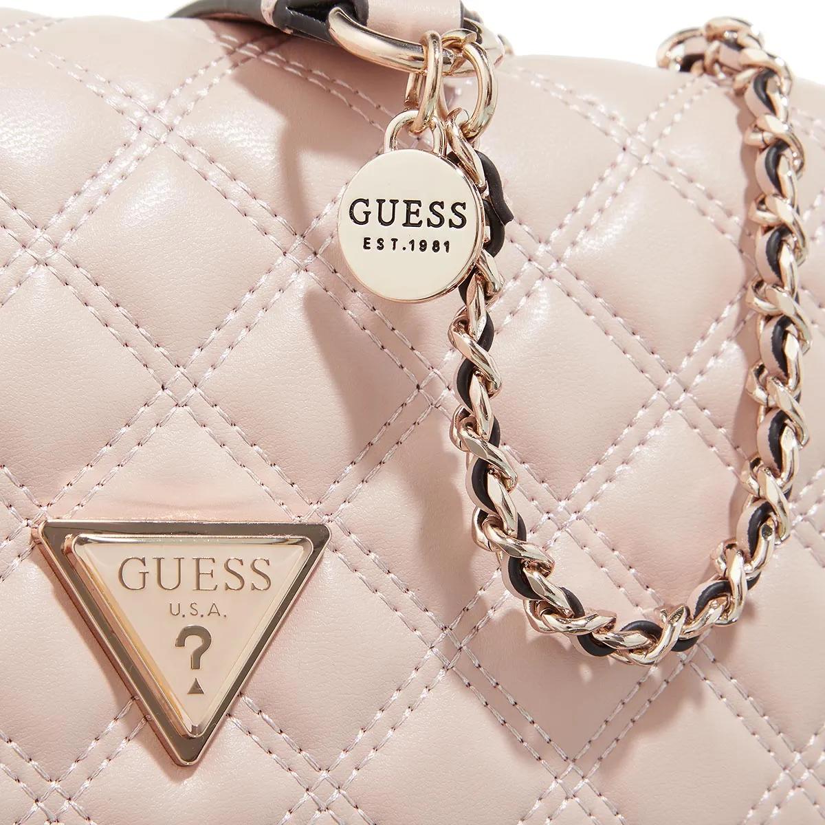 Guess Crossbody bags Giully 2 Cmprtmnt Cnvrtble Flp in poeder roze