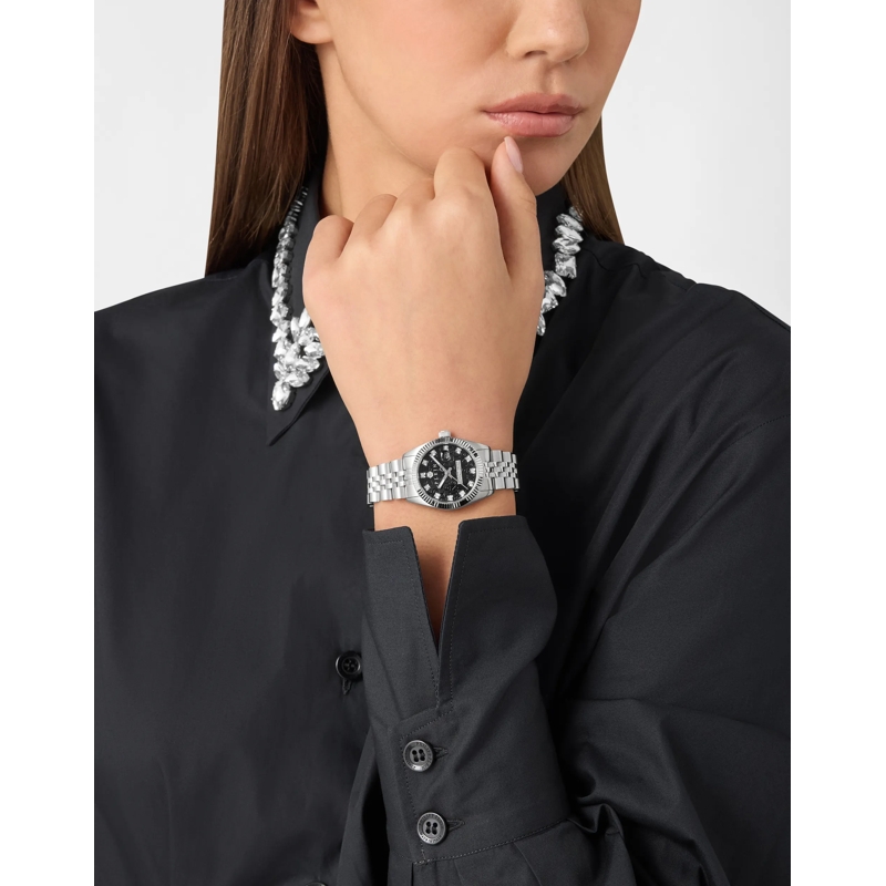 Philipp Plein Quarzuhr Quarz-Analoguhr Date Superlative silber(Image 3)