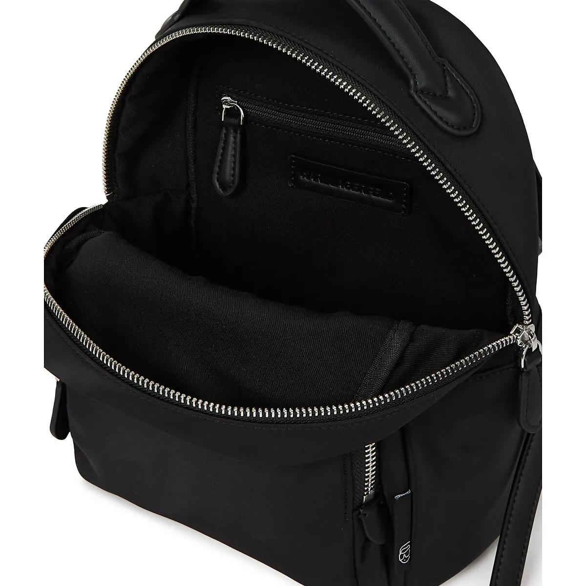 Thumbnail - Karl Lagerfeld Rucksäcke - Ikon kleiner Rucksack aus Nylon - Gr. unisize - in Schwarz - für Damen