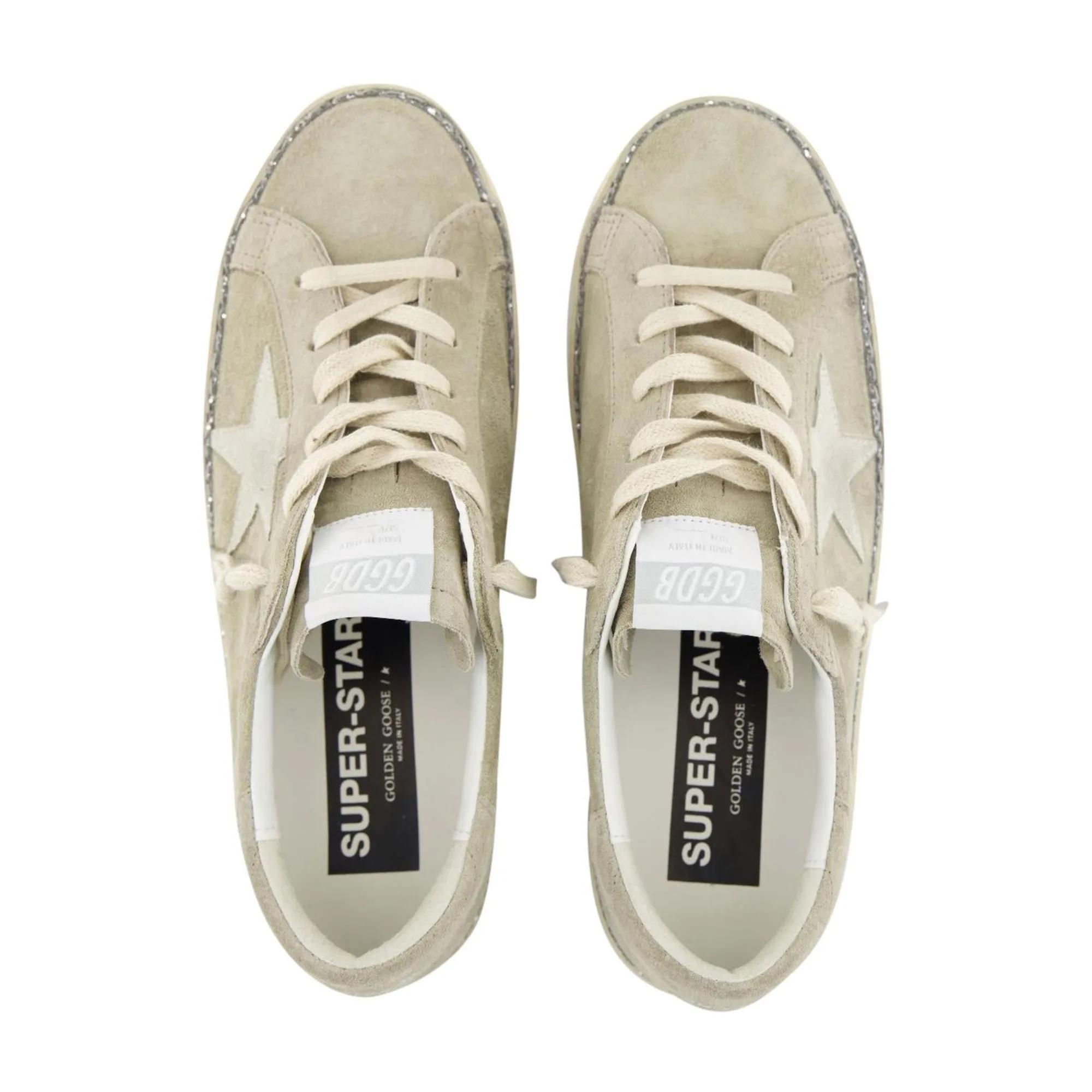 Golden Goose Sneakers Dames Super-Star in beige