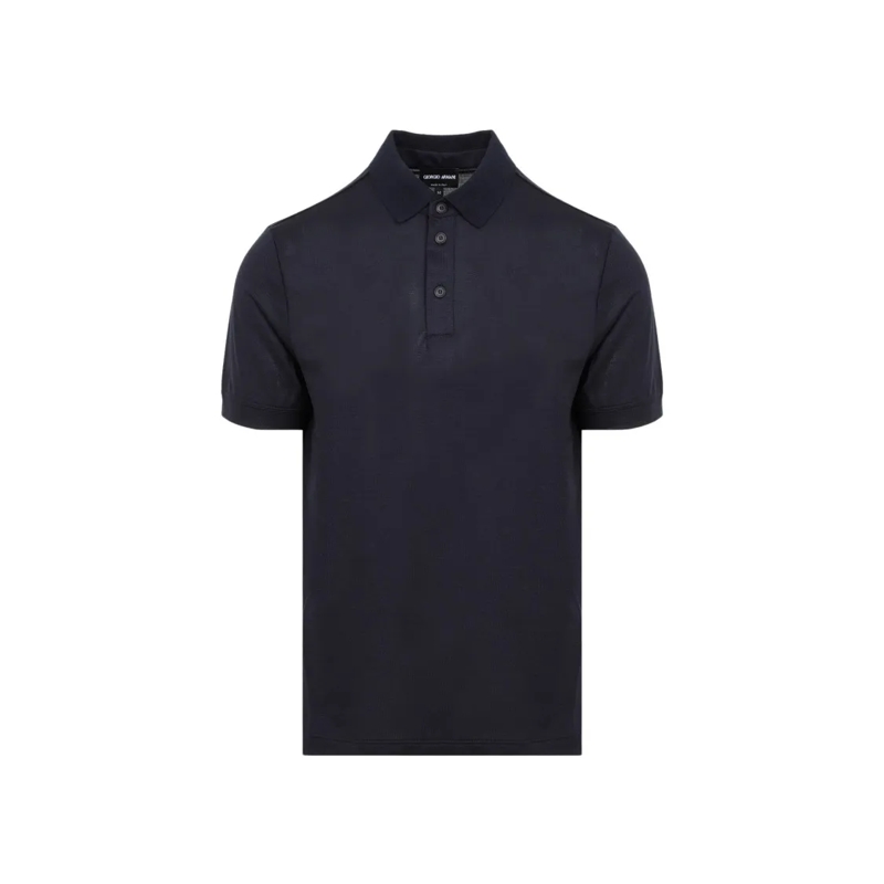 Giorgio Armani Polo shirt Royal Blue Tailored Polo Shirt In Virgin Wool Blue