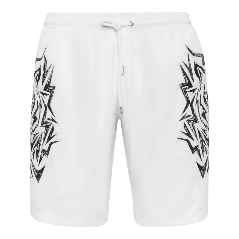 Plein Sport  Badehose Tiger weiss
