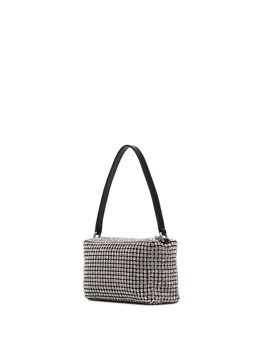 alexander wang Clutches Wangloc Clutch With Rhinestones in grijs