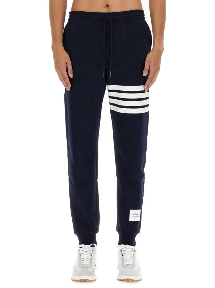 Thumbnail - Thom Browne - 4-Bar Sweatpants - Größe 2 - blau