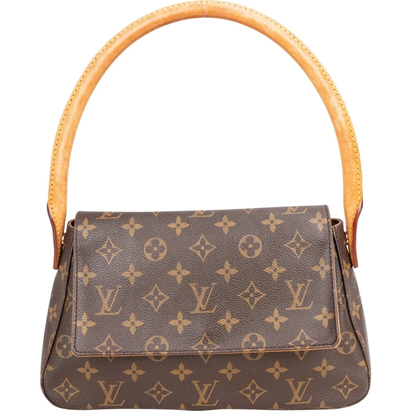 Louis Vuitton Tote Louis Vuitton Canvas Monogram Looping PM Handbag braun