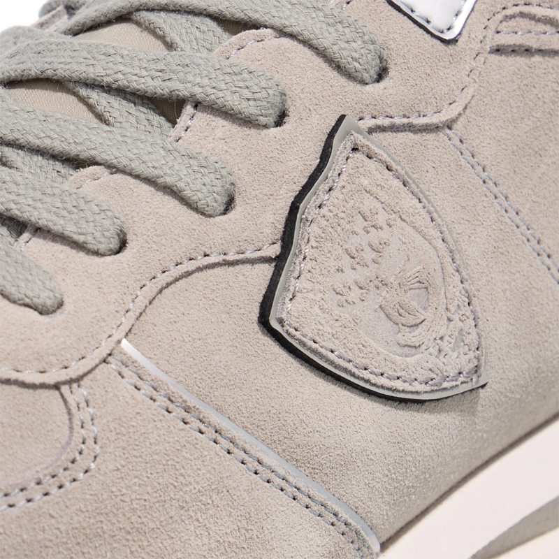 Philippe Model Low-Top-Sneaker Tropez Haute Low Woman Daim_Gris(Image 5)