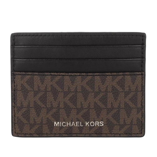 MICHAEL Michael Kors Tall Card Case Brown/Black Porte-cartes