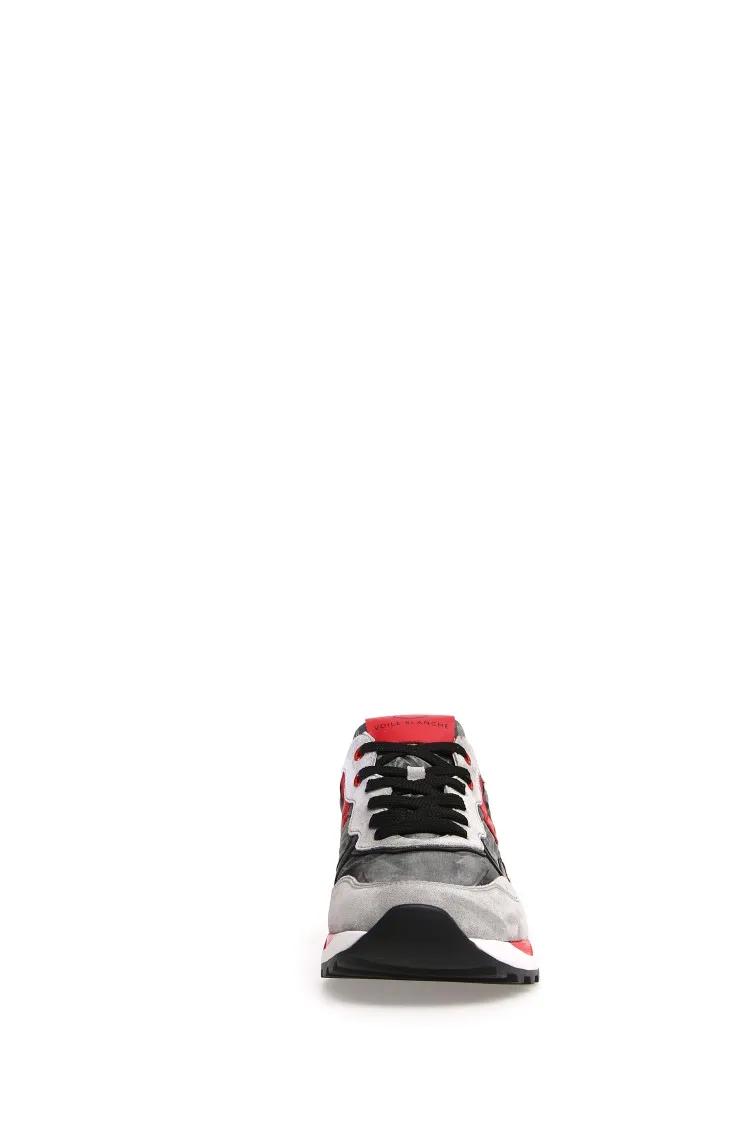 Thumbnail - Voile Blanche Low-Top Sneaker - Grey And Red Voile Blanche Sneakers - Gr. 40 (EU) - in Grau - für Damen