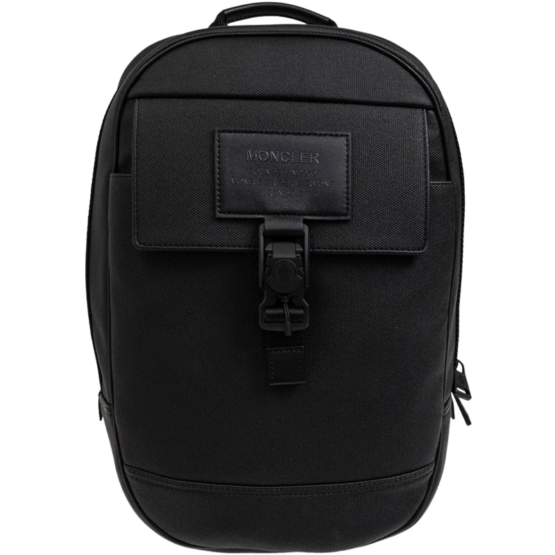 Moncler Rucksack Nakoa Logo Patch Backpack schwarz
