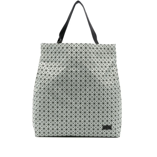 Bao Bao Issey Miyake Tote Light Grey Geometric Panelled Bag Grey