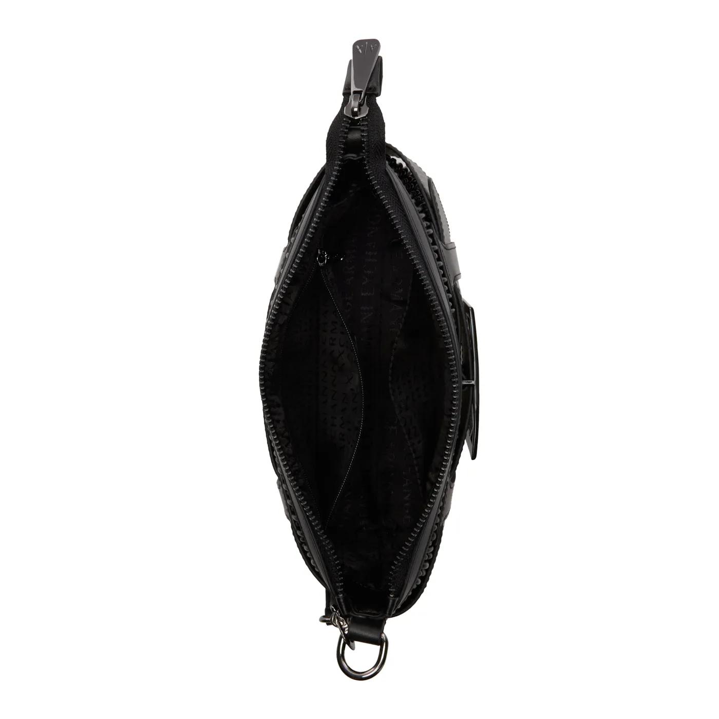 Armani Exchange Hobo bags Schultertasche in zwart