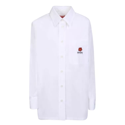 Kenzo White Boke Flower Crest Shirt White Skjortor