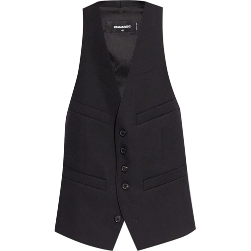 Dsquared2 Sommerjacken Waistcoats Black schwarz