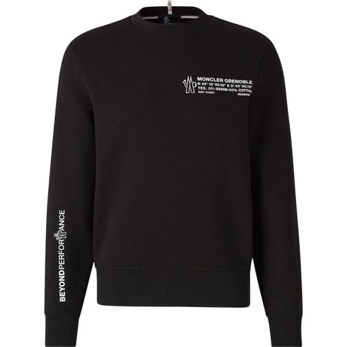 Moncler  Contrast Graphic Sweatshirt schwarz