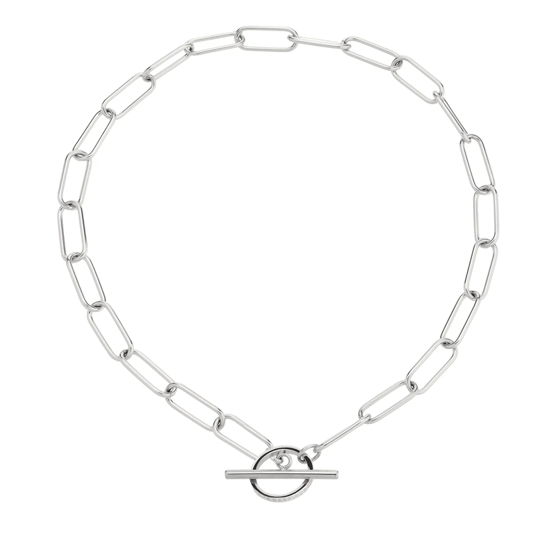 Liebeskind Berlin Mittellange Halskette Edelstahl The Short T-bar silber(Image 3)