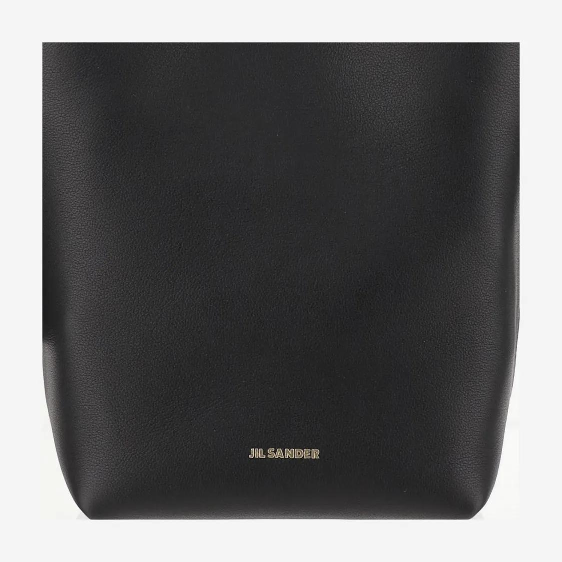 Thumbnail - Jil Sander Crossbody Bags - Mini Knot Leather Hobo Bag - Gr. unisize - in Schwarz - für Damen