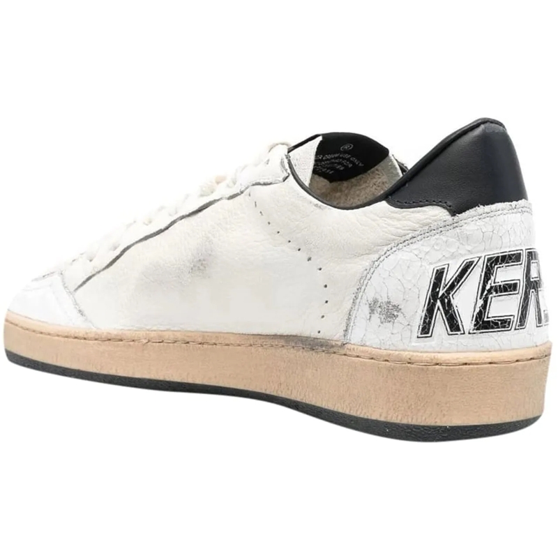 Golden Goose Lage-top sneaker Ballstar Nappa Upper Leather Star And Heel Crack T White(Image 10)