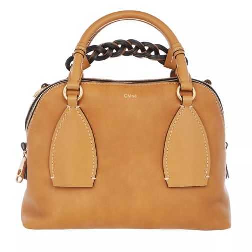 Chloé Daria Shoulder Bag Leather Autumnal Brown Crossbody Bag