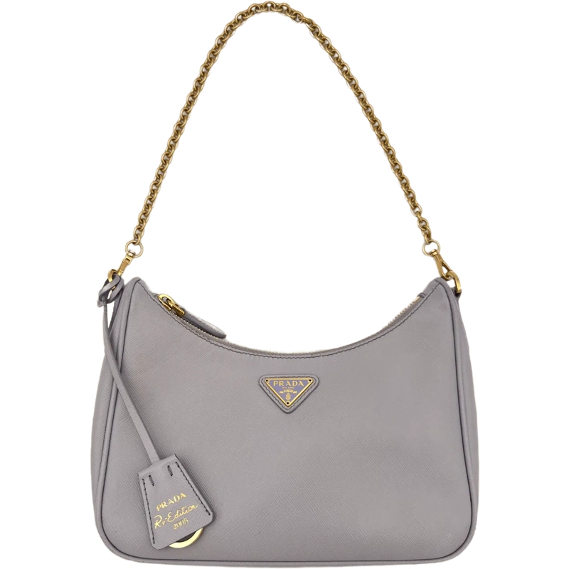 Prada Tote Prada Leather Chain - Light Purple blau