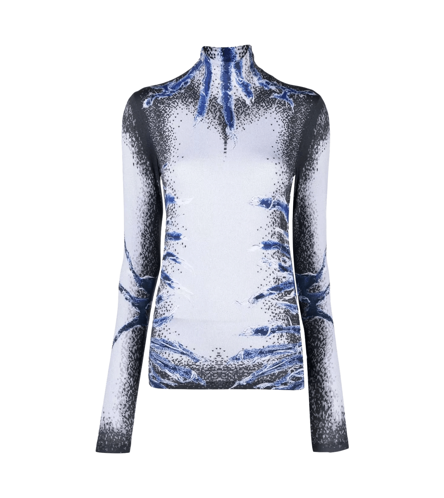 Y/Project - Whisker Print Long Sleeve Top - Größe L - schwarz