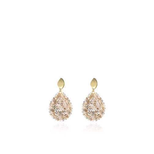 LOTT.gioielli Earrings Glassberry Closed Drop Small Champagne Gold Drop Earring