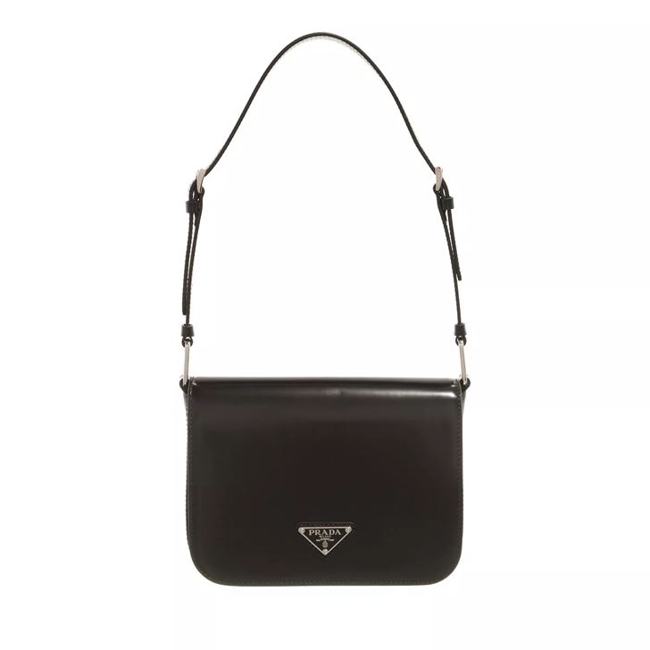 Brushed leather shoulder bag Prada