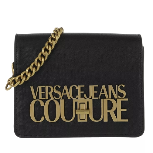 Versace Jeans Couture Crossbody Bag Leather Black Sac à bandoulière