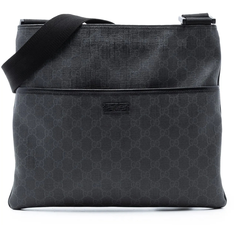 Gucci Schultertasche GG Supreme Crossbody schwarz