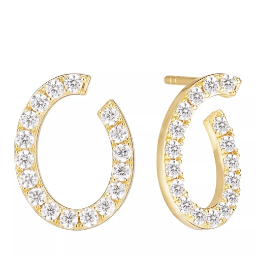 Sif Jakobs Jewellery Ellisse Ovale Earrings Gold Stud