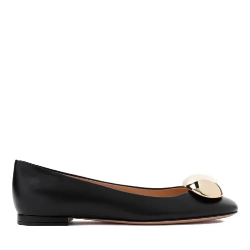 Gianvito Rossi Black Nappa Leather Ballerina Black Ballerina