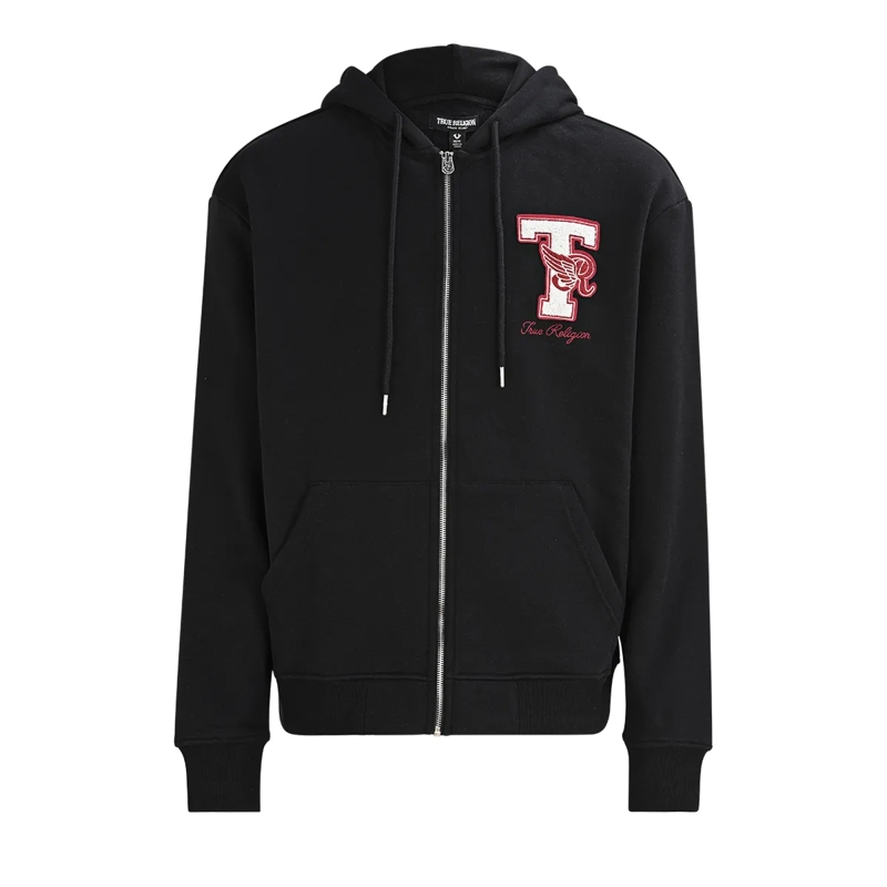 True Religion  Zip-Hoodie WORLD TOUR CHAMPS schwarz