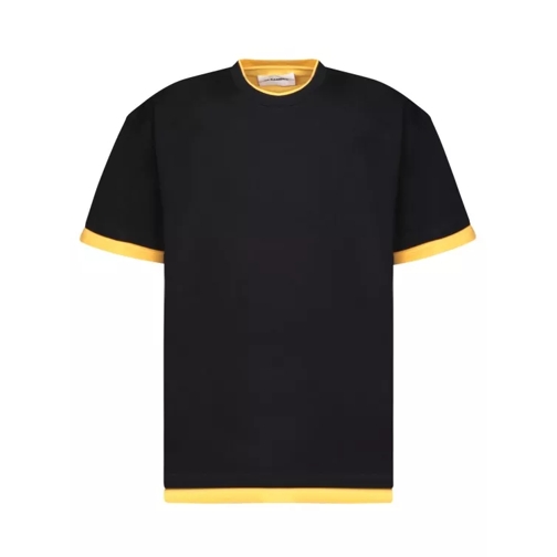 Jil Sander Black Cotton T-Shirt Black 