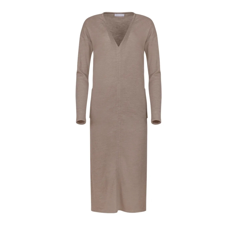 Helene Galwas Maxikleid Wollkleid CHLOÉRE schwarz