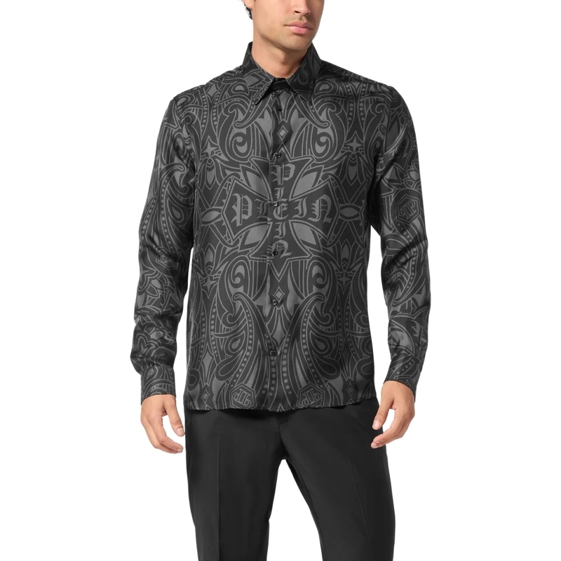 Philipp Plein Hemd Hemd Gothic Plein schwarz(Image 3)