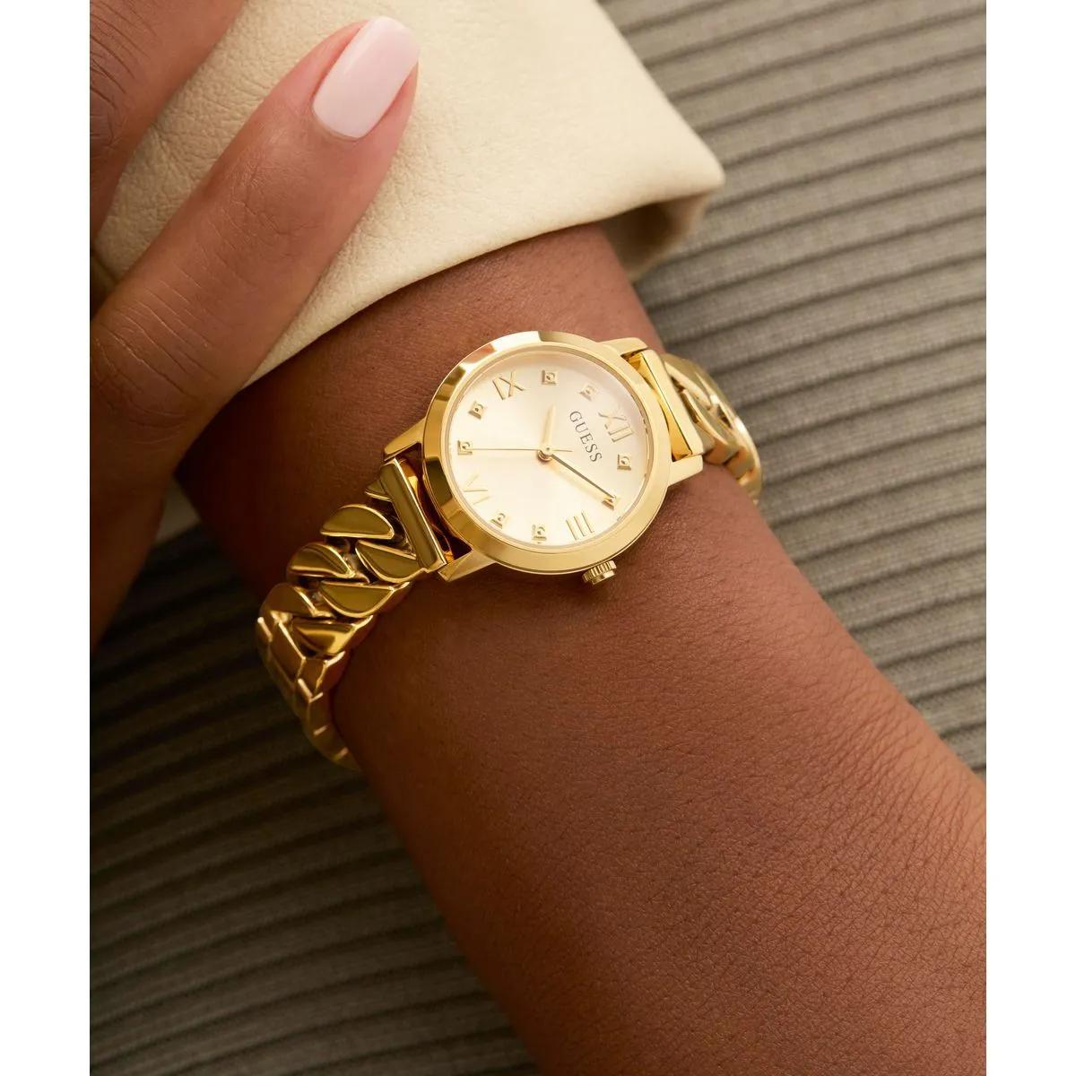 Thumbnail - Guess Uhr - Quarz-Analoguhr Chime - Gr. unisize - in Gold - für Damen