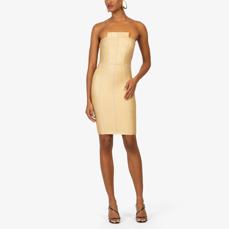 Kraimod Midikleid Bandagekleid gold(Image 7)