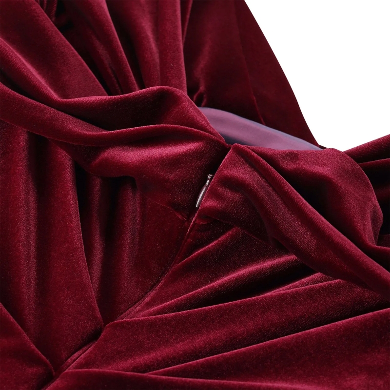 Talbot Runhof Maxikleid Abendkleid aus Samt rot(Image 5)