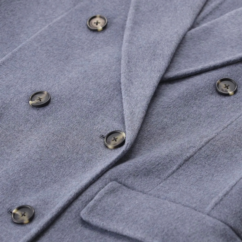 Rag & Bone Wintermantel Mantel aus Kaschmir-Woll-Mix blau(Image 3)