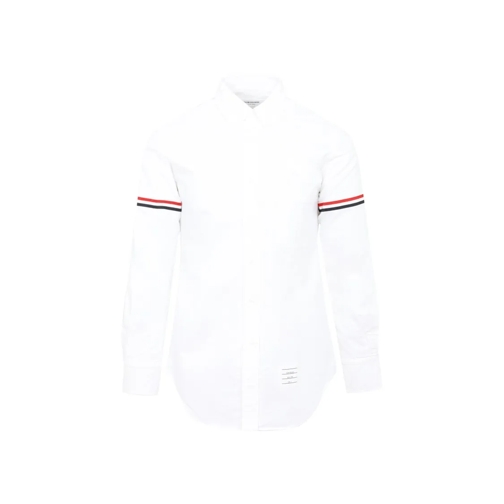 Thom Browne Hemden Grosgrain Arm Band Oxford Shirt White