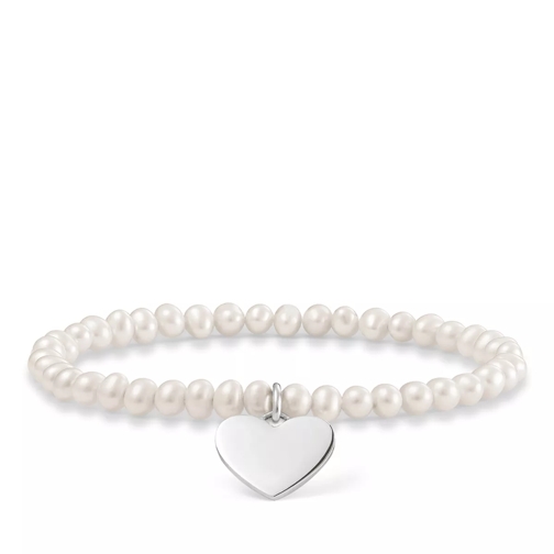 Thomas Sabo Pearl Bracelet Heart Silver Braccialetti