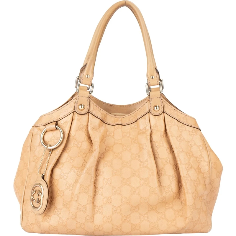 Gucci Schultertasche Gucci GG Monogram Sukey Handbag beige