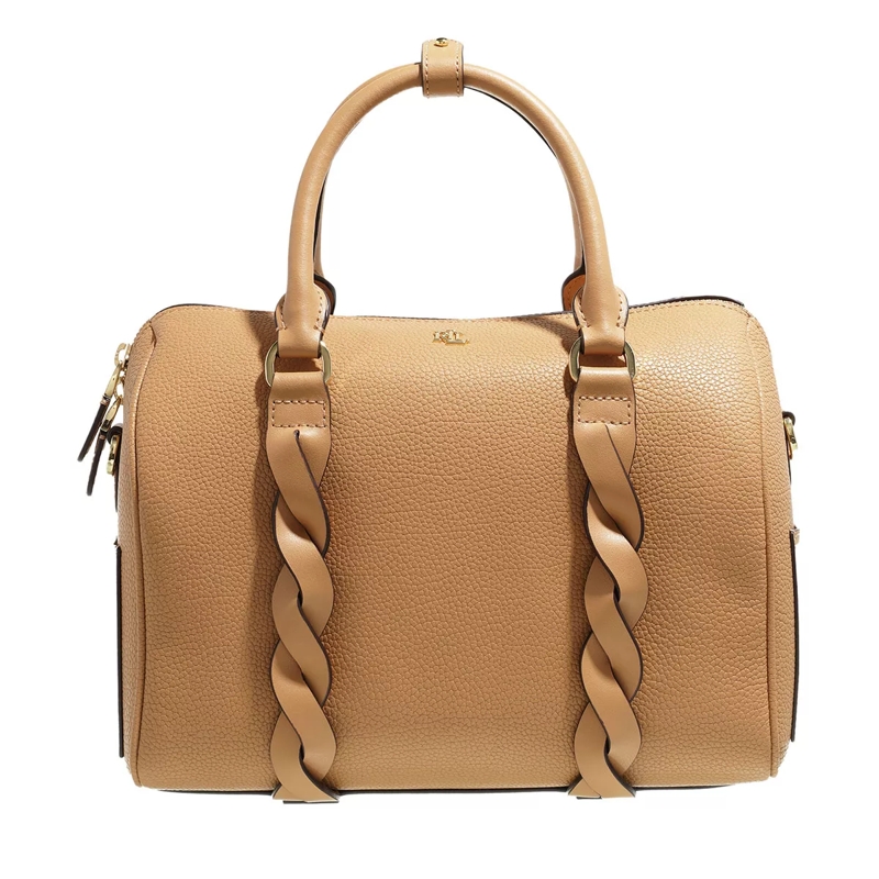Lauren Ralph Lauren Bowling Bag Kaden Satchel Medium Buff