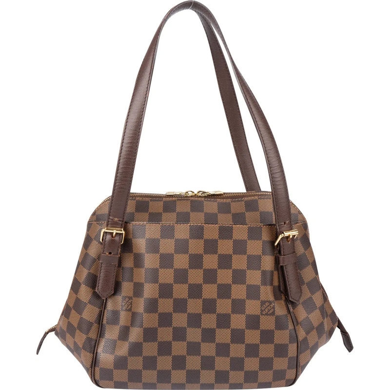 Louis Vuitton Schultertasche Louis Vuitton Damier Ebene Monogram Belem MM Shoul braun