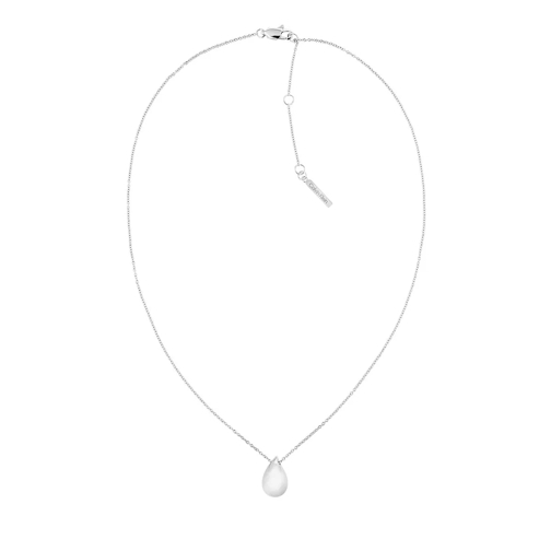 Calvin Klein Sculptured Drops Necklace Silver Short Necklace
