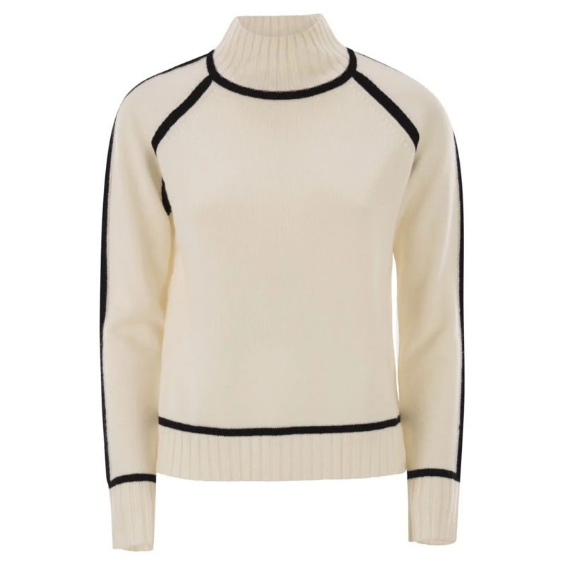 Max Mara Trui met col Pescara - Wool And Cashmere Turtleneck Sweater Grey