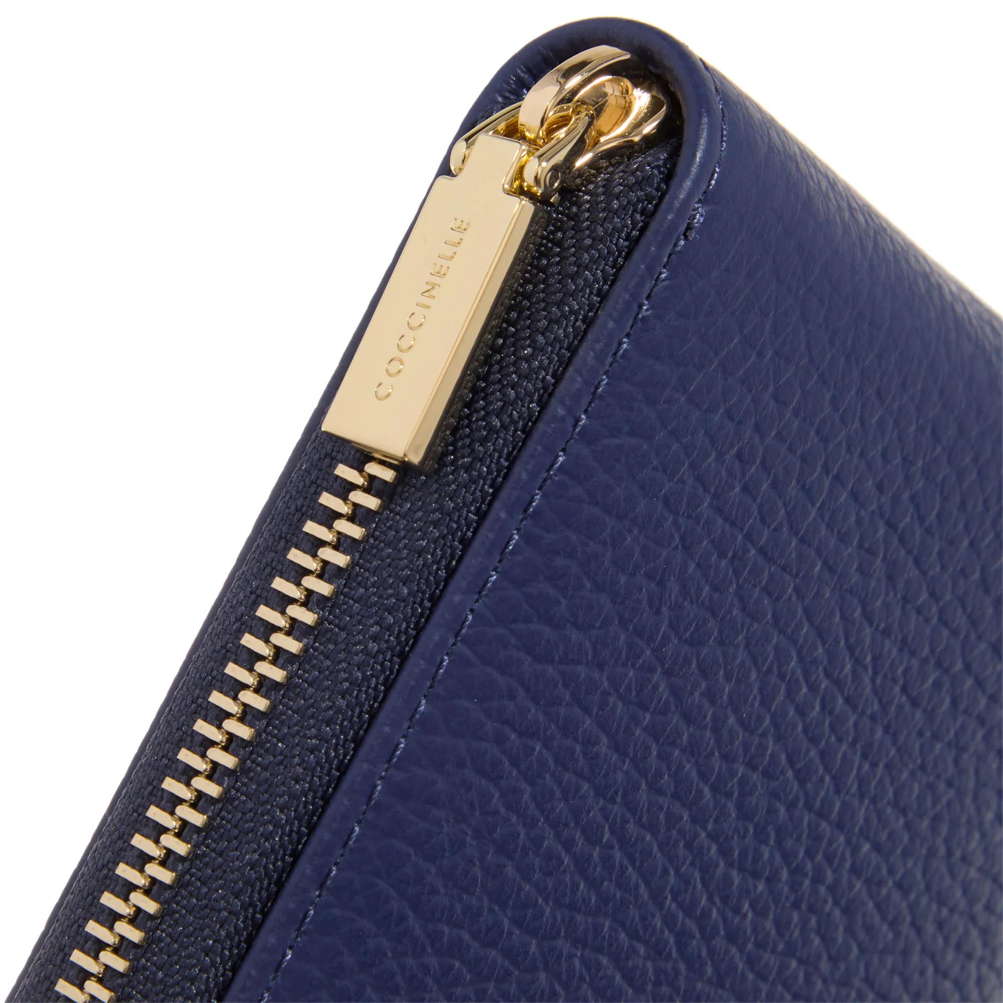 Coccinelle Metallic Soft Royal Blue | Zip-Around Wallet