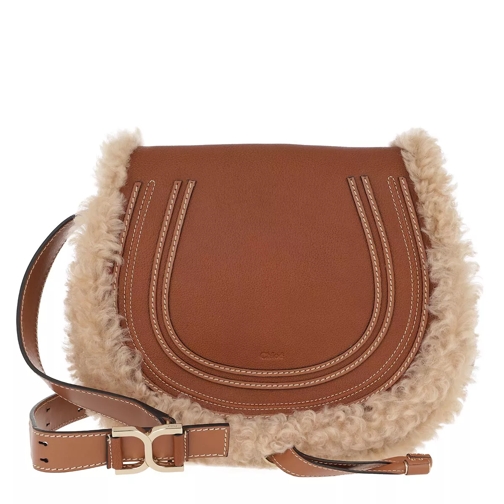 Chloé Marcie Crossbody Bag Leather Caramel Saddle Bag