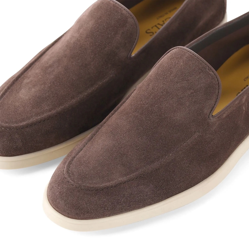 Doucal's Schnürschuhe Mokassins aus Veloursleder braun(Image 3)