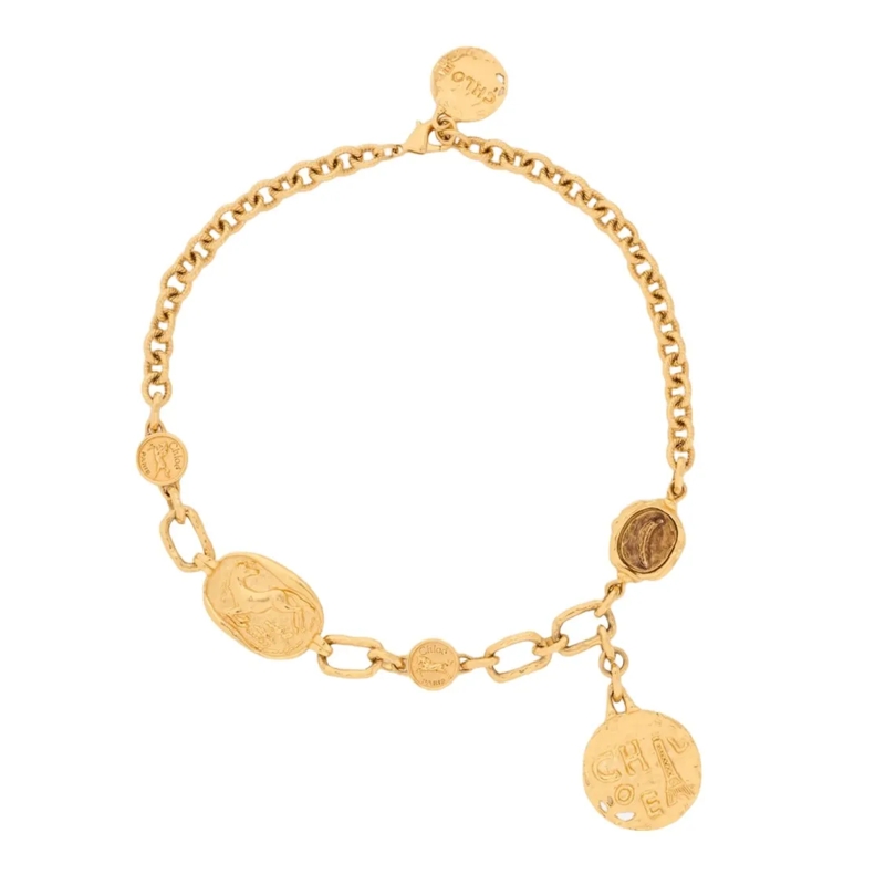 Chloé Mittellange Halskette Medals Choker With Design And Secure Closure Not Applicable