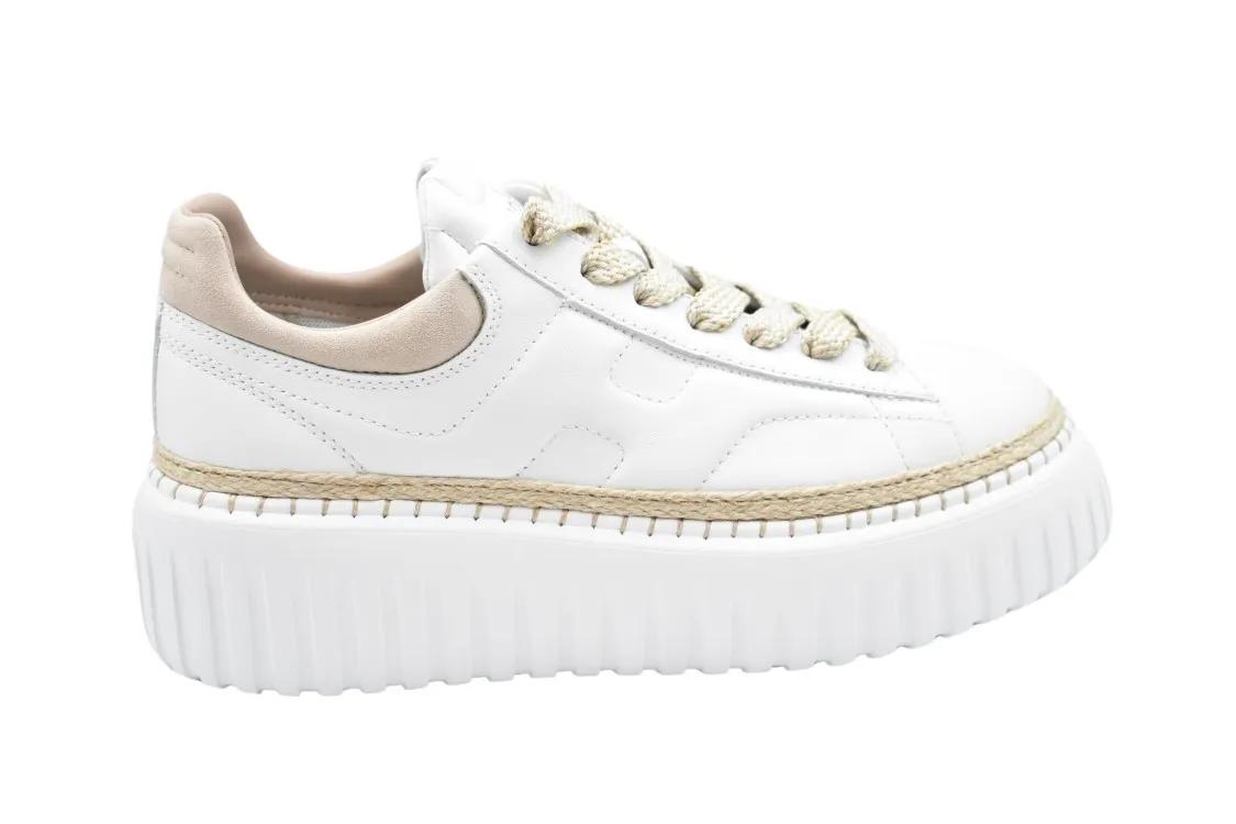 Hogan Laced Sneakers With Rope Detail White | Ballerinas